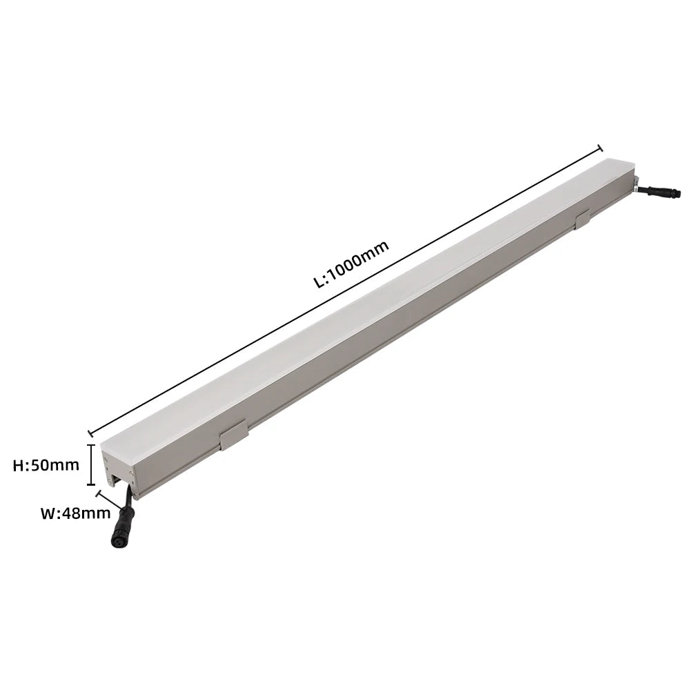 CCT Customised Architectural 48*50*1000 LED DMX Linear Inground Light Waterproof Building Lighting Project