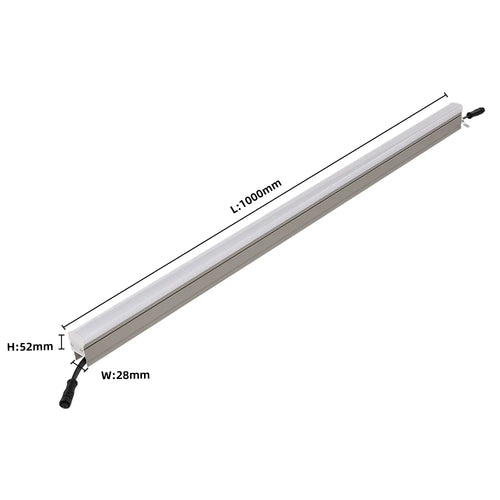 DMX512 RGBW Linear Wall Washer Light IP66 Outdoor Building Facade Permanent Night Decorative Projecting Show